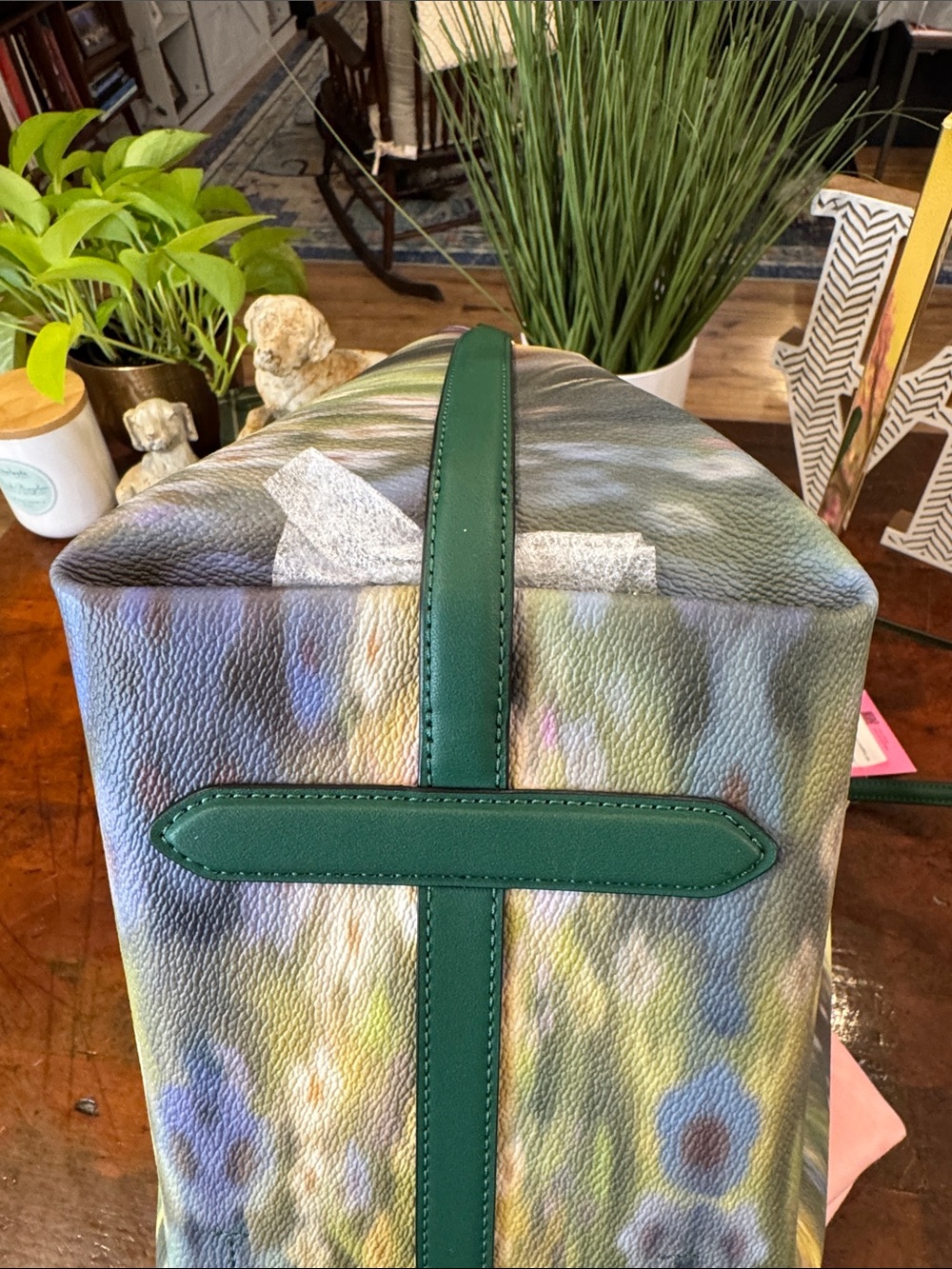 kate spade x Disney Bambi Print Tote with Green Handles - Picture 8 of 14
